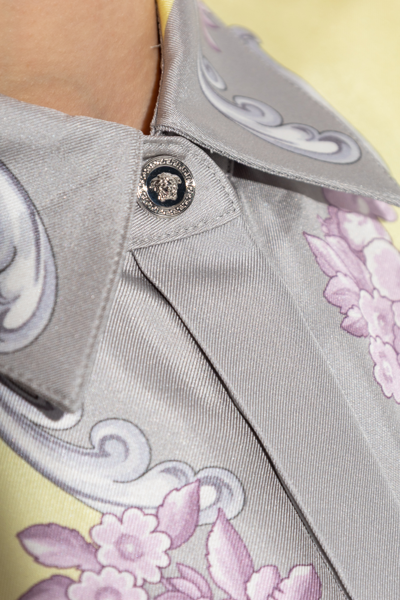 VERSACE◆長袖シャツ/36/シルク/ピンク/花柄/1001360 La Coupe des Dieux Silk Shirt Pink,Print | VERSACE